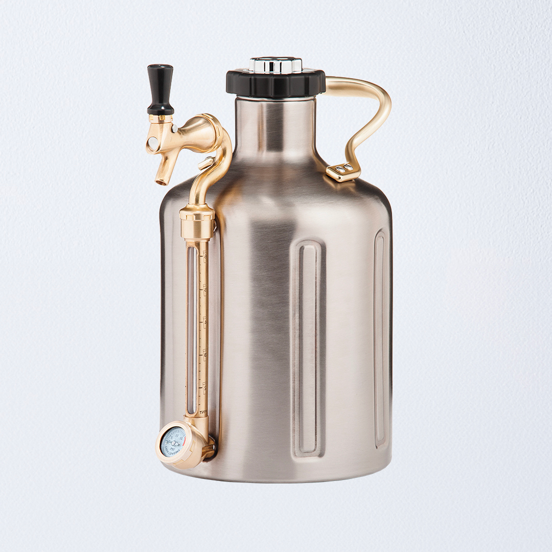 GrowlerWerks uKeg 128オンス 3785ml セット売り uKeg 128 Carbonated Growler with Tap | 2024 App-Enabled