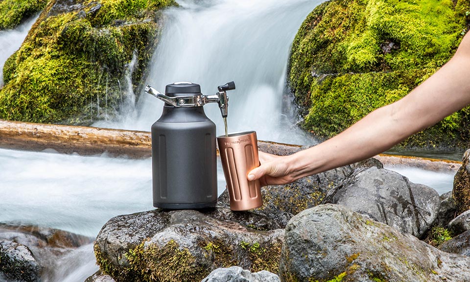 uKeg Go 128 Carbonated Growler with Tap | 2024 App-Enabled