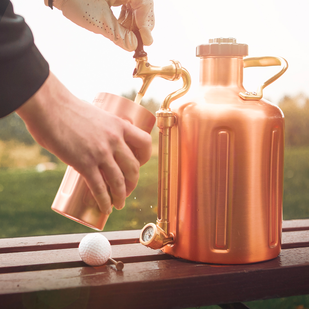 GrowlerWerks uKeg 128オンス 3785ml セット売り uKeg 128 Carbonated Growler with Tap | 2024 App-Enabled