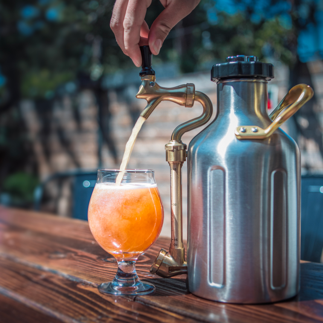 uKeg 64 Carbonated Steel Growler with Tap | 2024 App-Enabled